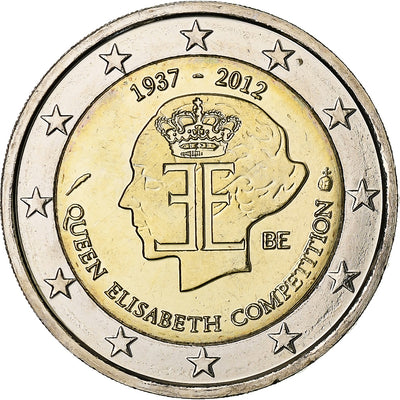 Bélgica, 
            
               2 Euro, 
            
               Concours reine Elisabeth