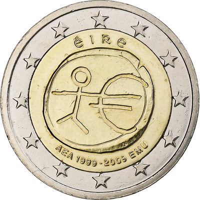 Irlanda, 
            
               2 Euro, 
            
               Union économique et monétaire