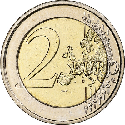 Bélgica, 
            
               2 Euro, 
            
               30 ans du drapeau de l'UE