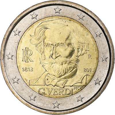 Italia, 
            
               2 Euro, 
            
               Giuseppe Verdi