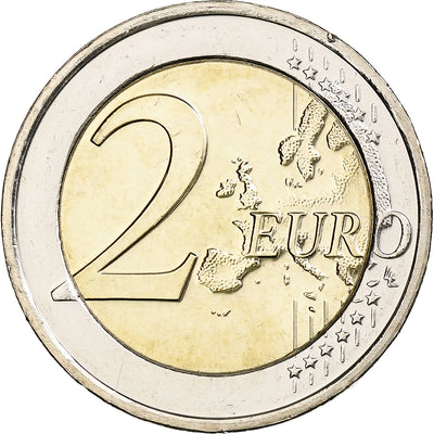 Luxemburgo, 
            
               2 Euro, 
            
               Guillaume III