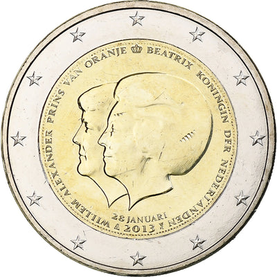 Países Bajos, 
            
               2 Euro, 
            
               Abdication of Queen Beatrix