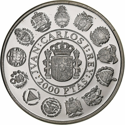 España, 
            
               2000 Pesetas, 
            
               Ibero-American Series