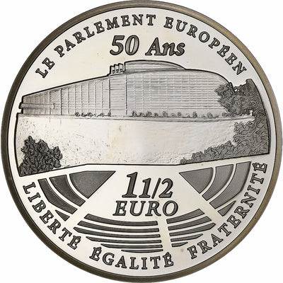 Francia, 
            
               1 1/2 Euro, 
            
               Parlement européen