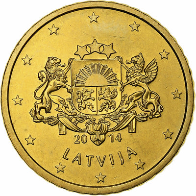 Letonia, 
            
               50 Centimes, 
            
               2014