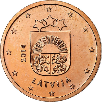 Letonia, 
            
               2 Centimes, 
            
               2014