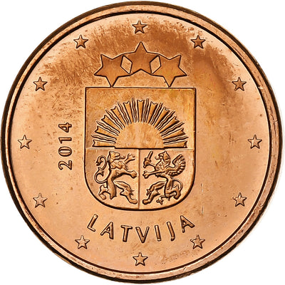 Letonia, 
            
               1 Centime, 
            
               2014