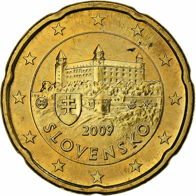 Eslovaquia, 
            
               20 Centimes, 
            
               2009