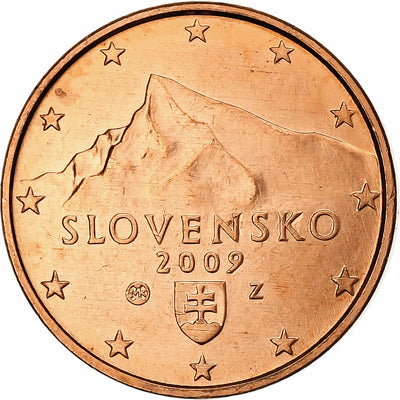 Eslovaquia, 
            
               1 Centime, 
            
               2009