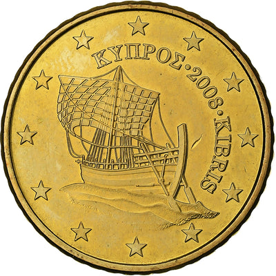 Chipre, 
            
               50 Centimes, 
            
               2008