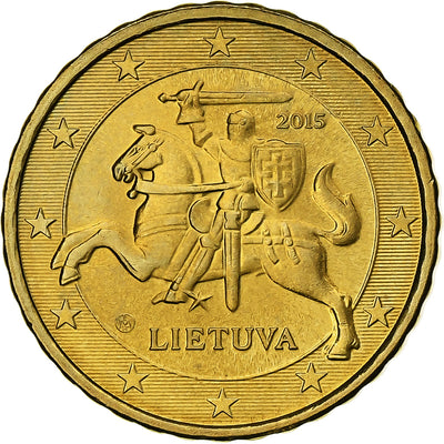 Lituania, 
            
               10 Centimes, 
            
               2015