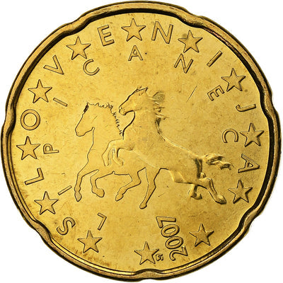 Eslovenia, 
            
               20 Centimes, 
            
               2007