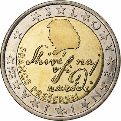 Eslovenia, 
            
               2 Euro, 
            
               2007