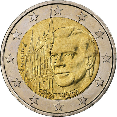 Luxemburgo, 
            
               2 Euro, 
            
               Palais grand-ducal