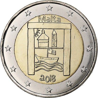 Malta, 
            
               2 Euro, 
            
               Cultural Heritage