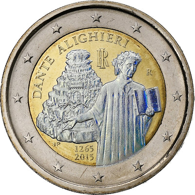 Italia, 
            
               2 Euro, 
            
               Dante Alighieri