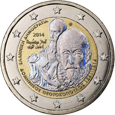 Grecia, 
            
               2 Euro, 
            
               El Greco