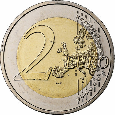 Letonia, 
            
               2 Euro, 
            
               Iridescent