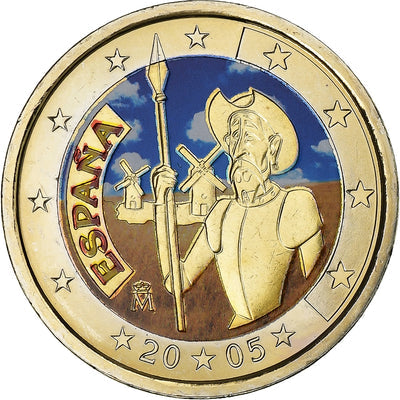 España, 
            
               2 Euro, 
            
               Don Quixote