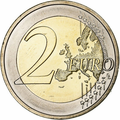 Eslovenia, 
            
               2 Euro, 
            
               10 Years of Euros Cash