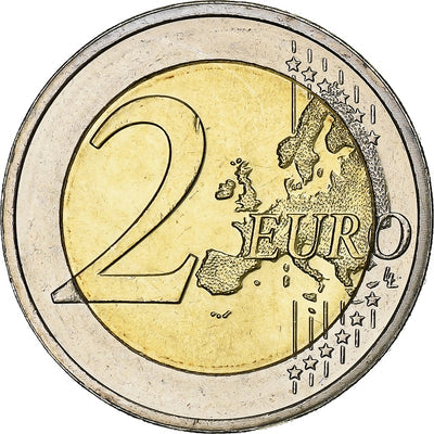 Luxemburgo, 
            
               2 Euro, 
            
               10 Years of Euros Cash