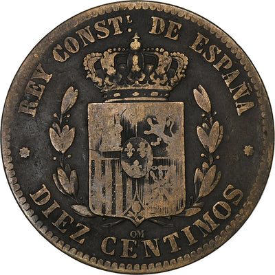 España, 
            
               Alfonso XII, 
            
               10 Centimos