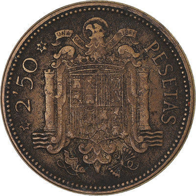 Moneda, 
            
               España, 
            
               2-1/2 Pesetas