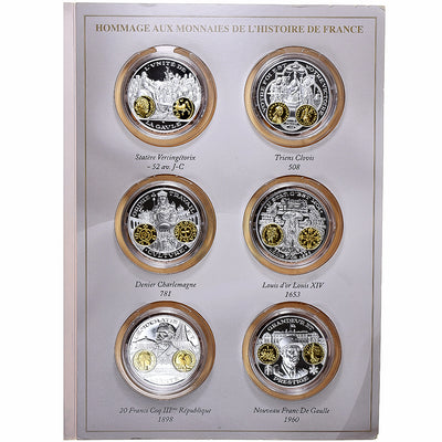 Francia, 
            
               Set 3x10 Euro + 6 Medal, 
            
               Años mezclados