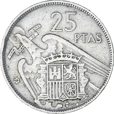 España, 
            
               25 Pesetas, 
            
               1961