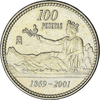 España, 
            
               100 Pesetas, 
            
               2001