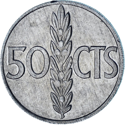 España, 
            
               50 Centimos, 
            
               1969