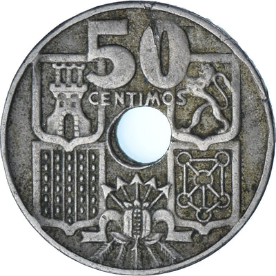 España, 
            
               50 Centimos, 
            
               1954