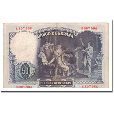 Billete, 
            
               50 Pesetas, 
            
               1931