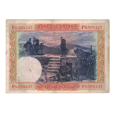 Billete, 
            
               100 Pesetas, 
            
               1925