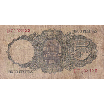 5 Pesetas, 
            
               1951, 
            
               España