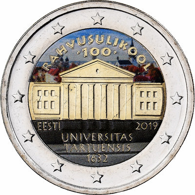 Estonia, 
            
               2 Euro, 
            
               Université Tartuensis d’Estonie