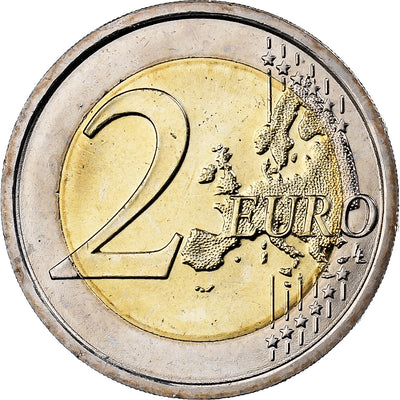 San Marino, 
            
               2 Euro, 
            
               Colourized