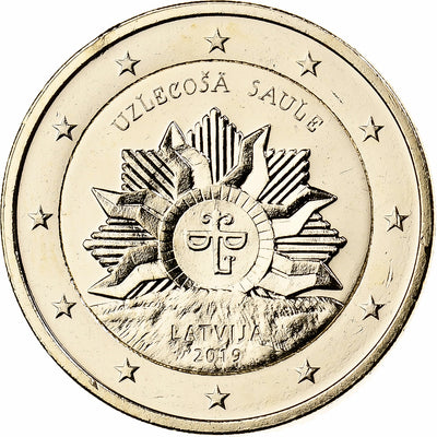 Letonia, 
            
               2 Euro, 
            
               Fantaisy coinage .Dorée