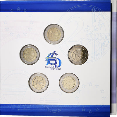 Unión Europea, 
            
               Euro set 20 x 2€ + token, 
            
               10 ANS DE L'EURO