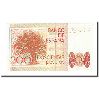 Billete, 
            
               200 Pesetas, 
            
               España