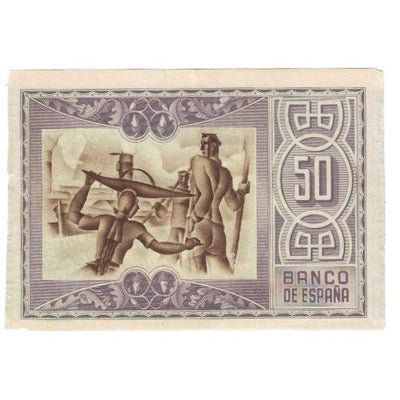 Billete, 
            
               50 Pesetas, 
            
               1937