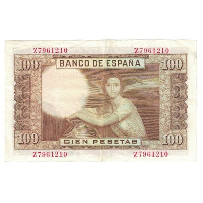 Billete, 
            
               100 Pesetas, 
            
               1953