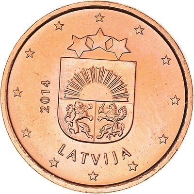 Letonia, 
            
               Euro Cent, 
            
               2014