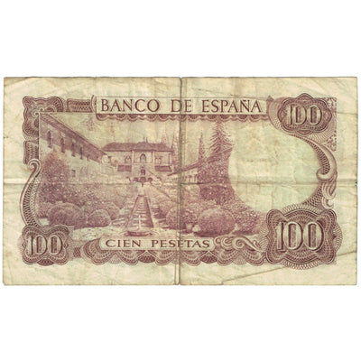 Billete, 
            
               100 Pesetas, 
            
               1970 (1974)