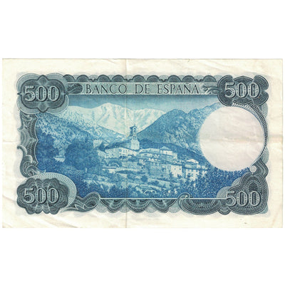 Billete, 
            
               500 Pesetas, 
            
               1971