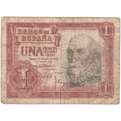 1 Peseta, 
            
               España, 
            
               1953-07-22