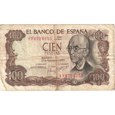 100 Pesetas, 
            
               1974, 
            
               España