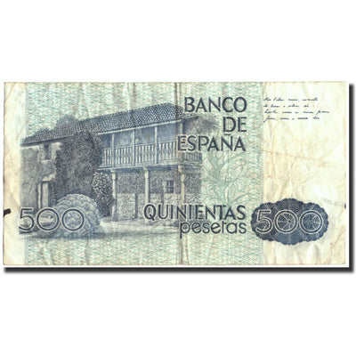 Billete, 
            
               500 Pesetas, 
            
               1970