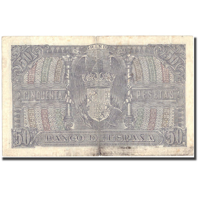 Billete, 
            
               50 Pesetas, 
            
               1940