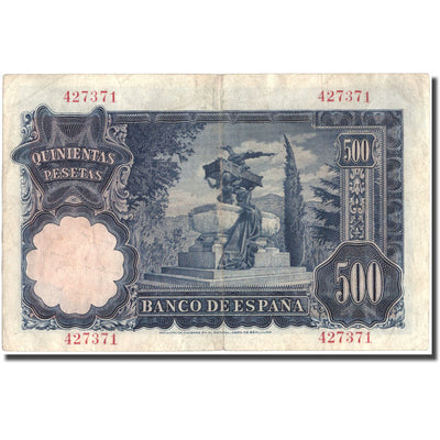 Billete, 
            
               500 Pesetas, 
            
               1951